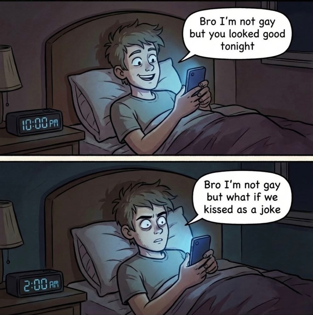 stopitvish's tweet photo. Closeted bros be like: https://t.co/nvWIKr3fTy