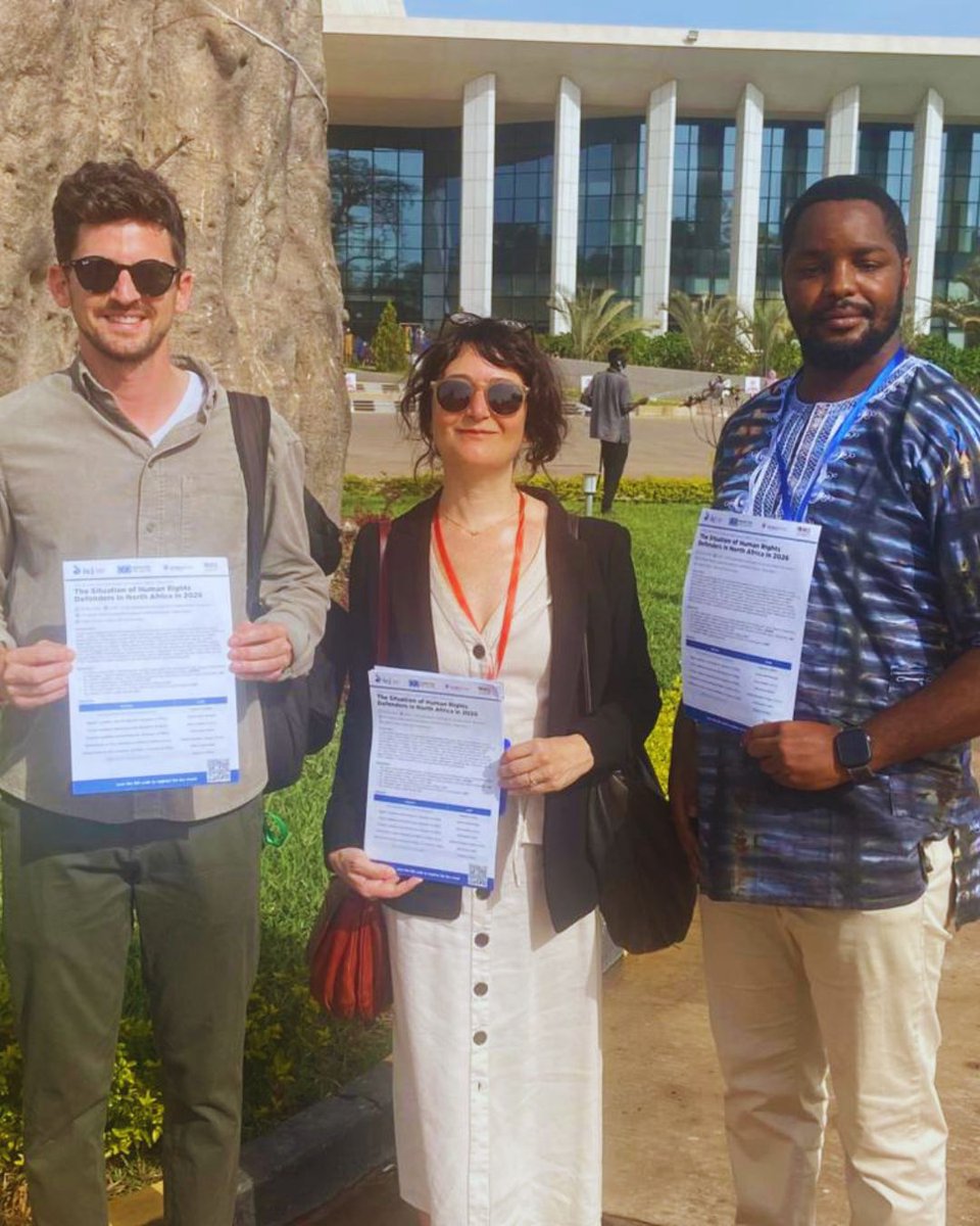 ICJ_org's tweet photo. The ICJ joined @cfjusticeorg, @LCWNGO and @Intersectionuno at the @achpr_cadhp for a side event on the situation of human rights defenders in North Africa. The discussion highlighted the need to strengthen protection mechanisms, accountability and civic space across the region. https://t.co/qvPEKFSHwG