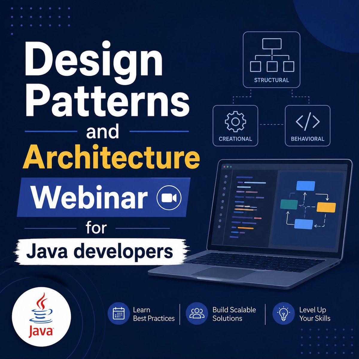 questpond's tweet photo. Ever looked at a well structured Java application and wondered how experienced developers design things so cleanly ?

Do join our webinar happening tomorrow where we will discuss Design Patterns &amp; Architecture concepts using practical Java examples.

🔗 https://t.co/kCKwoNCuw7 https://t.co/GlwwKUePnr