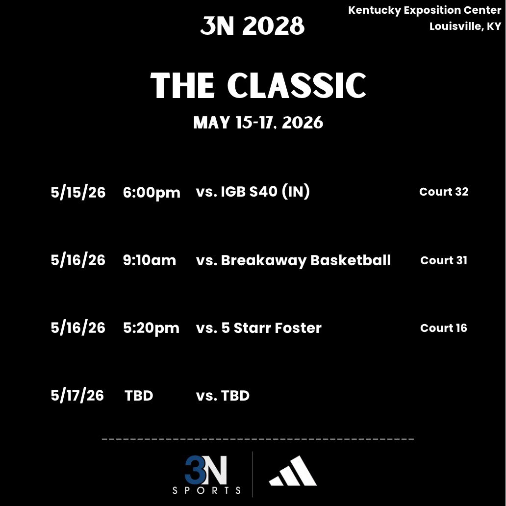 3nsports's tweet photo. Slight change up to the schedule. Time. To. Ball.  3N 2028 @shelbydamron_1 @CharleeNoles @zoeforman9 @dillon_walker12 @AudreyCBennett2 @KateWeatherwax @nataliegalaida https://t.co/jhJKGSbTRK