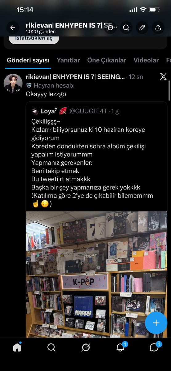 rikievan| ENHYPEN IS 7| SEEING ATEEZ tweet media