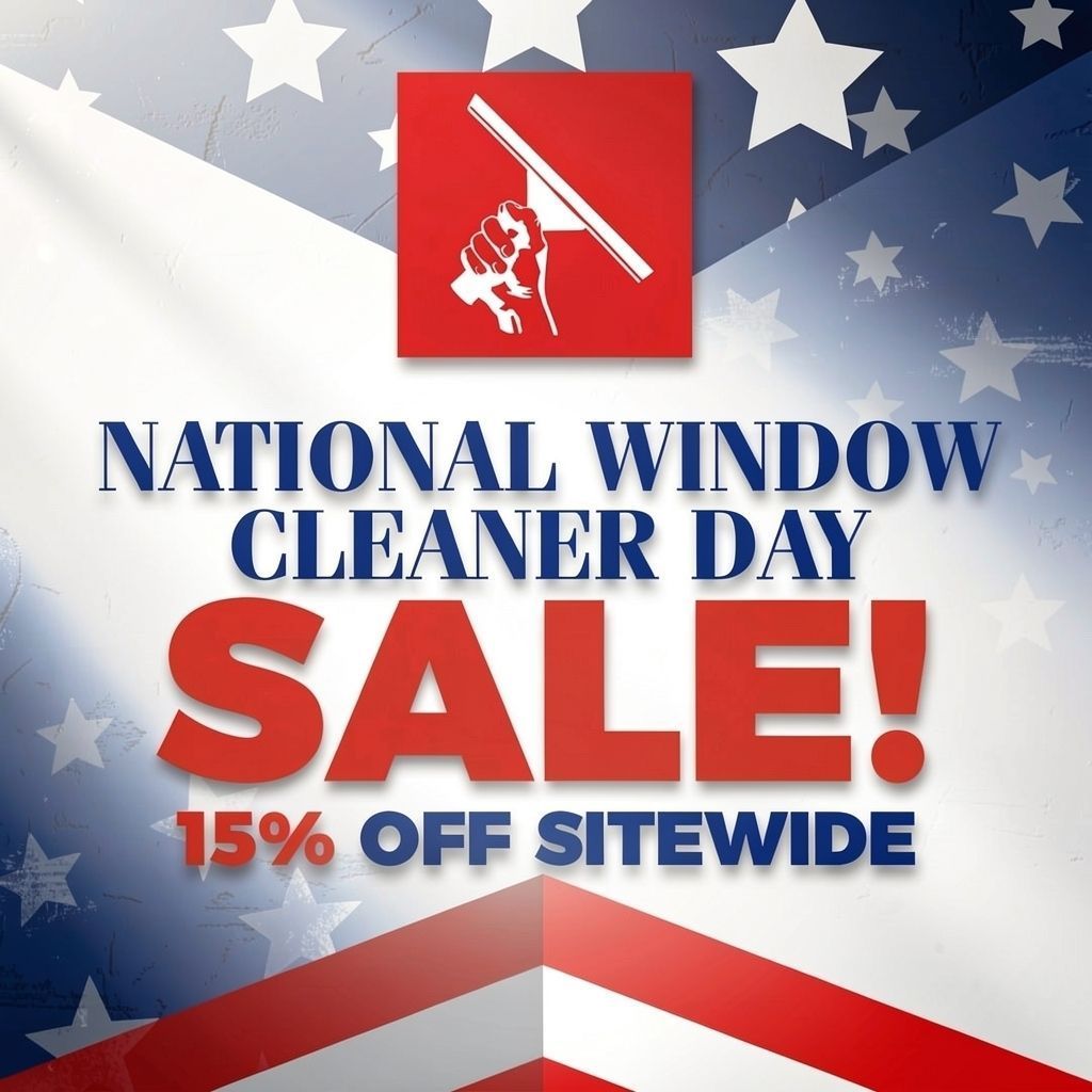 windowcleaner's tweet photo. Happy National Window Cleaning Day!!! Enjoy 15% off sitewide at https://t.co/NAVCzJQuvm! 

*XERO Resin, DI Tanks, and Clearance are excluded. https://t.co/gHqfRZ3ATt