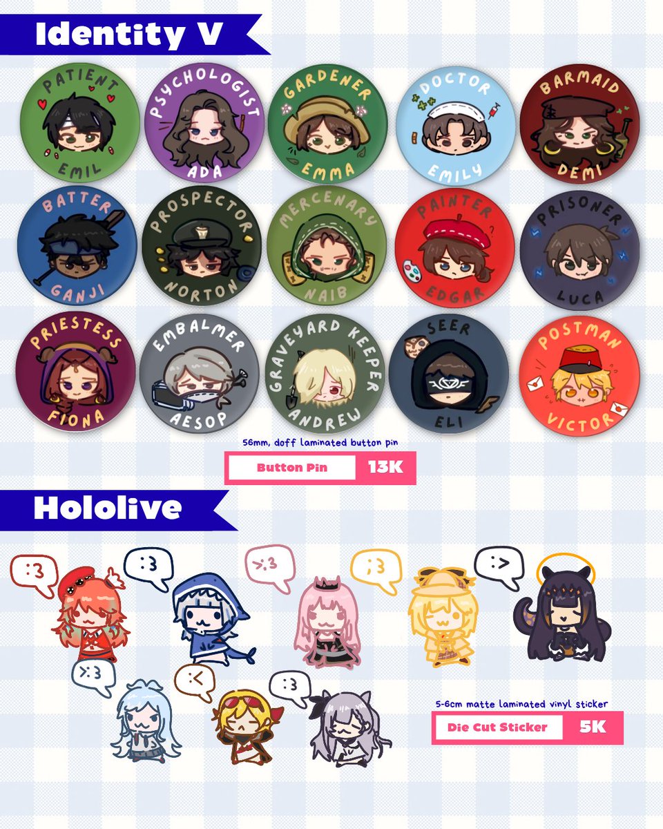 greenxteaa_'s tweet photo. Victor's CF22 Catalog!!!
[Reshare and like are appreciated]

🪑: Hamburgir Panas! R-06 ab
🕯️: Hoyoverse (ZZZ and Jacked Trashcan from HSR), Green Yuri, IDV, Hololive (Holo Myth and Holo ID gen 3), Bocchi The Rock Weezer album meme, Pokemon, Obey Me

#comifuro #cf22 #catalog https://t.co/DpEIuPJ3R2