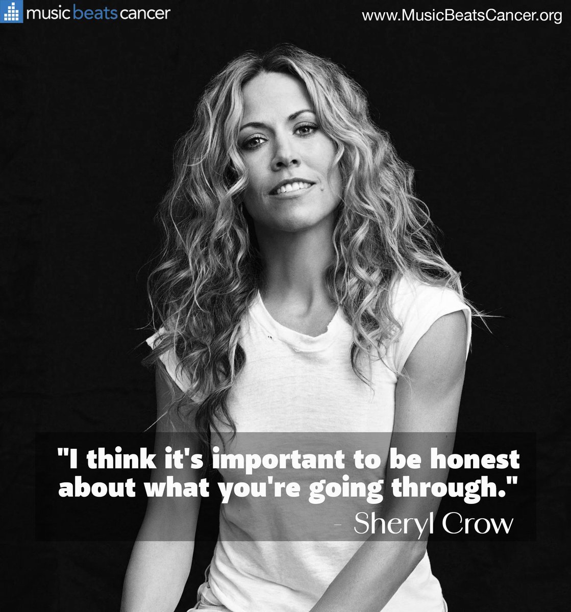 MusicBeatCancer's tweet photo. Sheryl Crow's candor about her breast cancer experience has helped break stigma and encouraged others to share their stories. Honesty creates connection. 

#MusicBeatsCancer https://t.co/BYckjougyr