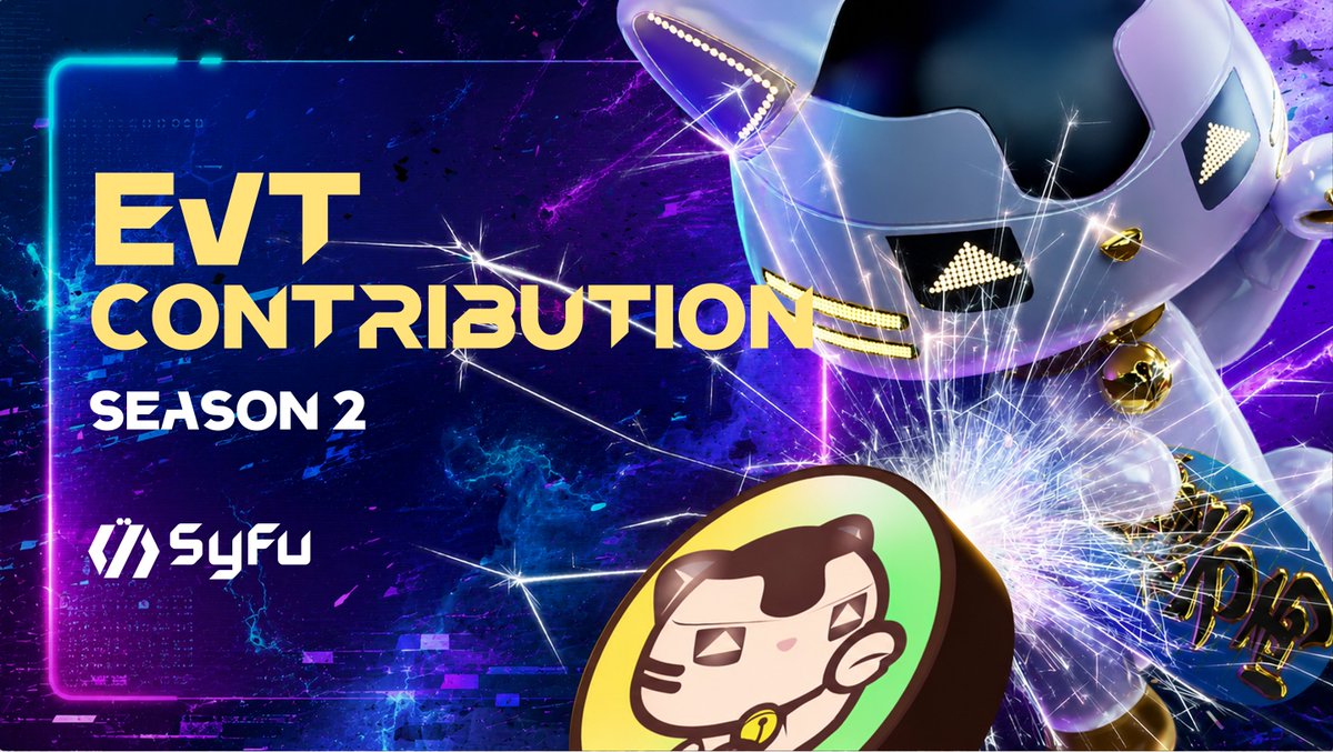 syfuofficial's tweet photo. ／
🔥 EVT Contribution Season2 is here
Lock EVT. Power the next cycle.
＼

After Season1 “Ignition,”
EVT Contribution moves into its next phase.

Season2 is a seasonal program where you can lock EVT to earn Breed item TAIYAKI (Uncommon) and build your Contribution Score.

Your contribution history will also become part of the evaluation layer connected to future SFT opportunities.

Lock EVT.
Receive TAIYAKI.
Build a contribution history that connects to future MANEKINEKO and SFT.

Plus, eligible Genesis holders can also join the White TAIYAKI (Uncommon) draw ⚪️

🗓 Applications open: May 18
🔒 Up to 300,000 EVT
⚡ Applications in 250 EVT units

Details👇
https://t.co/KH1bLEsVLe

#SyFu #EVT #GameFi #DePIN #BNBChain #GameOnBNB
@BNBCHAIN