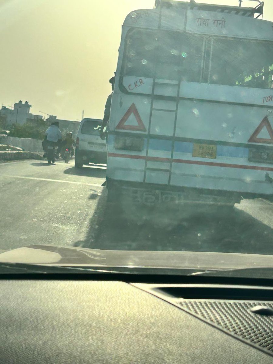 himanshuonweb's tweet photo. @uptrafficpolice @police_haryana this Haryana number registered bus is driving very dangerously …life of passengers and other vehicles r at stack …please look in to this https://t.co/xCDuigaUM6