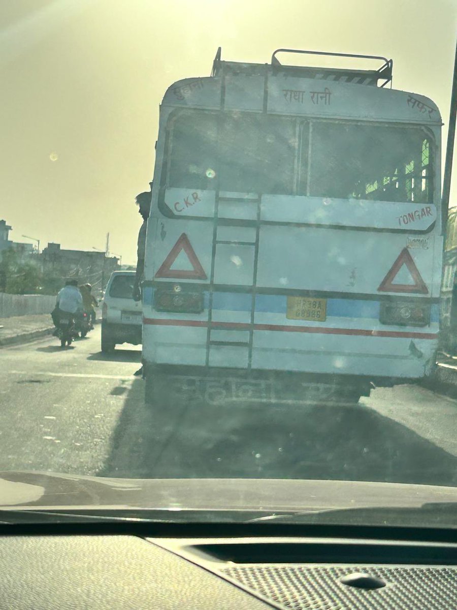 himanshuonweb's tweet photo. @uptrafficpolice @police_haryana this Haryana number registered bus is driving very dangerously …life of passengers and other vehicles r at stack …please look in to this https://t.co/xCDuigaUM6