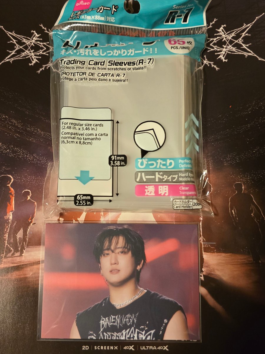スキズの映画入場特典フォトカードにはDAISOで売ってるこのあたりが