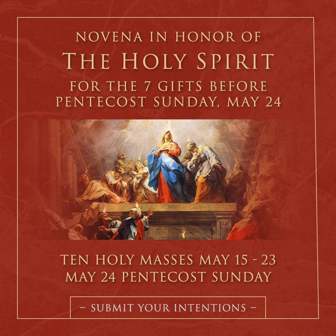 CatholicActions's tweet photo. Submit your prayer intentions to be included in the Holy Masses at https://t.co/4fZD4G2dIt

Novena Day 3 at https://t.co/dMnLSbVRJn

#Pentecost #Novena #Catholic https://t.co/aUfa7HFjhg