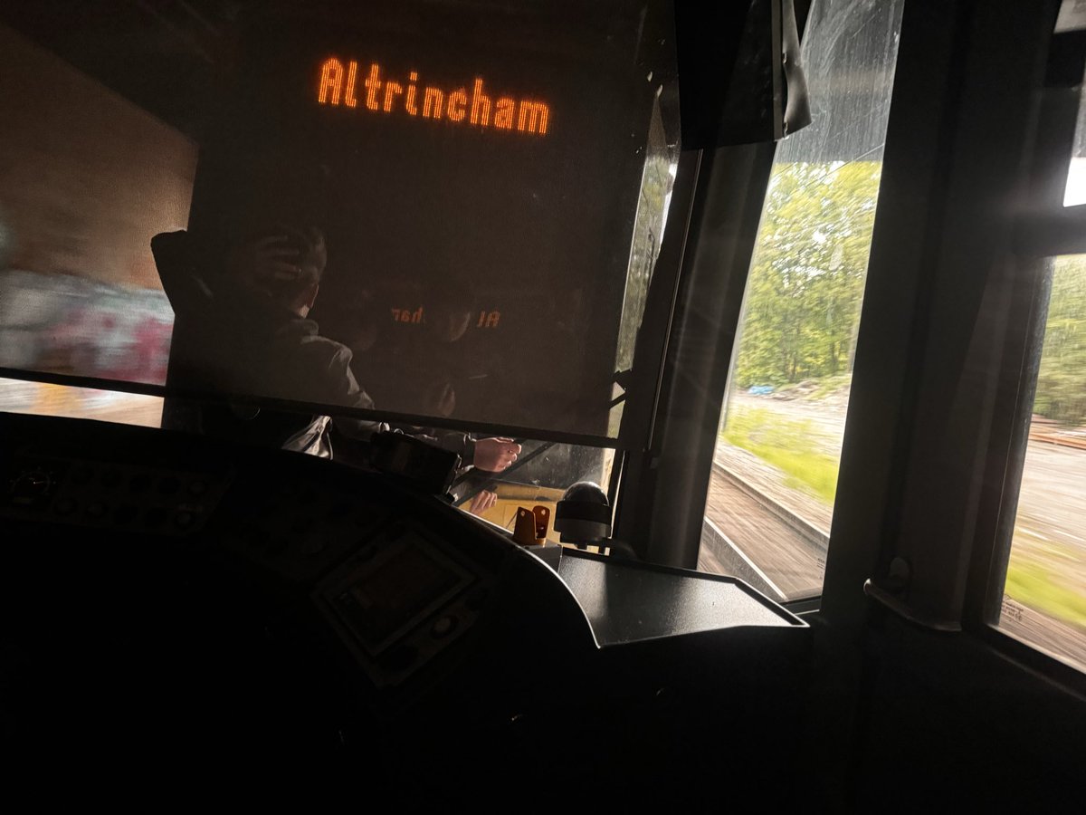 MooseyMax's tweet photo. To follow up - they climbed off the tram at Dane road, there were actually 3 https://t.co/9OcxPqyep3