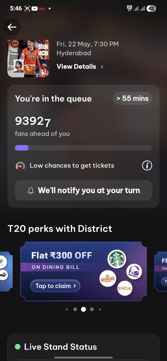 thisisharsha26's tweet photo. I Need two or 4 tickets for #srhvsrcbtickets #srhvsrcb
#rcbvssrh
hydrabad lo undi mee daggara tickets unte cheppandi vachi cash ichi pickup chesukunta
Scammers ki victim avvali anukodam ledu https://t.co/qqd8qh9BNL