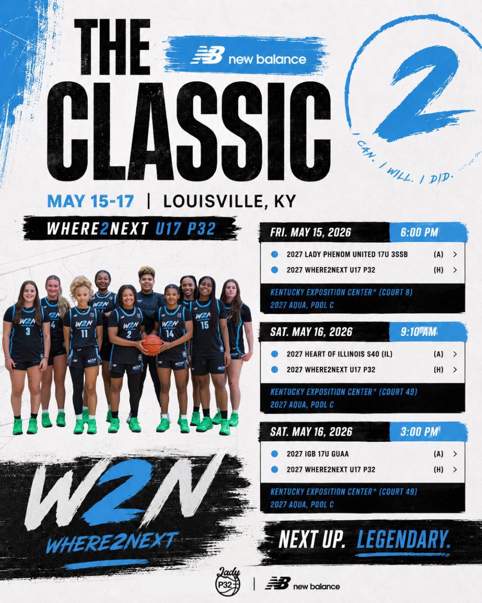 W2N_WBB's tweet photo. Check out our 17s this weekend at The Classic in Louisville.  First game is today at 6pm! https://t.co/MLZil0Ov1x