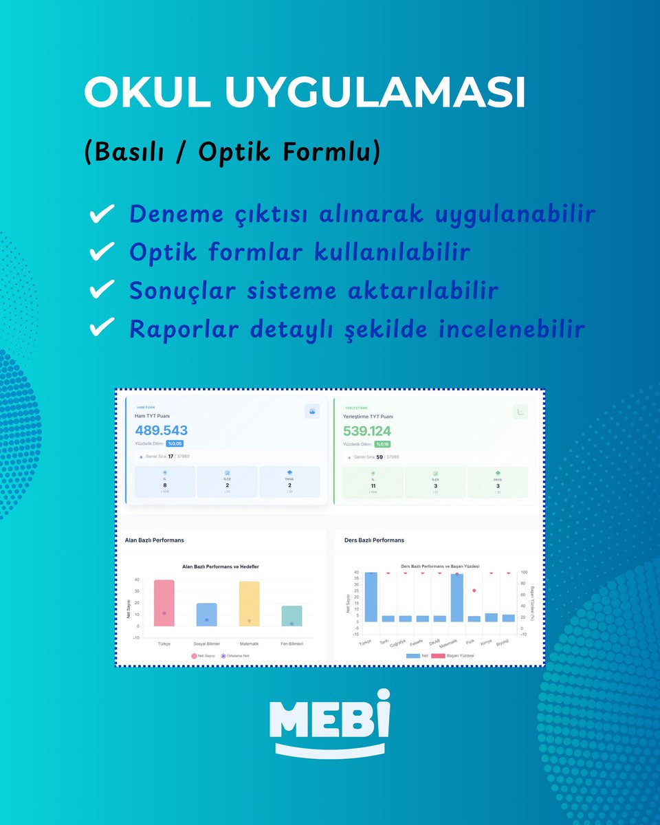 meb_mebi's tweet photo. MEBİ denemelerine nasıl katılacağını merak ediyorsan, cevap burada 👀🌀
Dijital, basılı, bireysel ya da okul uygulamasıyla 
MEBİ denemelerine farklı yöntemlerle katılabilir; sonuçlarını ve gelişimini takip edebilirsin. 📊✨
Detaylar gönderide✨ 
🌐 https://t.co/plpbT7RpHS https://t.co/csj09ELw9Q