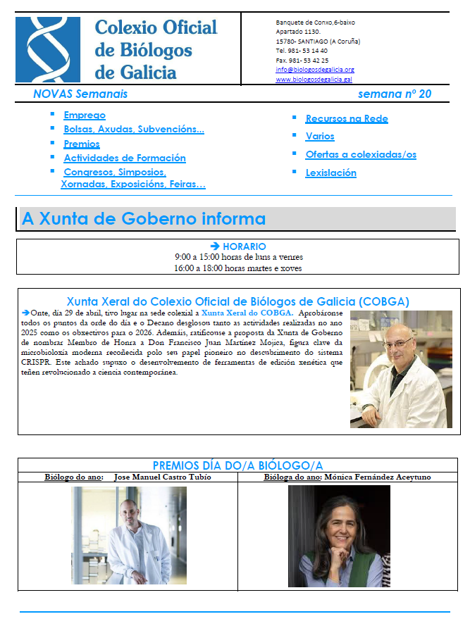 COBGalicia's tweet photo. Info colexiados/as: Novas Semanal. Importante!
#EMPREGO
-#Seguimientofauna y #analisisestadisticos
-#Biologo/a #mediomarino
-#Biologo/a #variablesecologicas
-#Biologo/a #Ictiofauna #autoctona
-#Tecnico de #medioambiente e #xestionresiduos
...
Boa fin de seman #biologos #biologas https://t.co/Qxrxz8jsnw