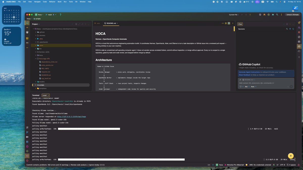 kaybarax's tweet photo. From problem, to problem solution brainstorming, to ideation, to solution design and architecting, to development and testing! In less than a week!

The accelerated age of software engineering with AI agents!

Hermes + OpenHands Computer Automata! Hoca! https://t.co/cdCljIAkk3