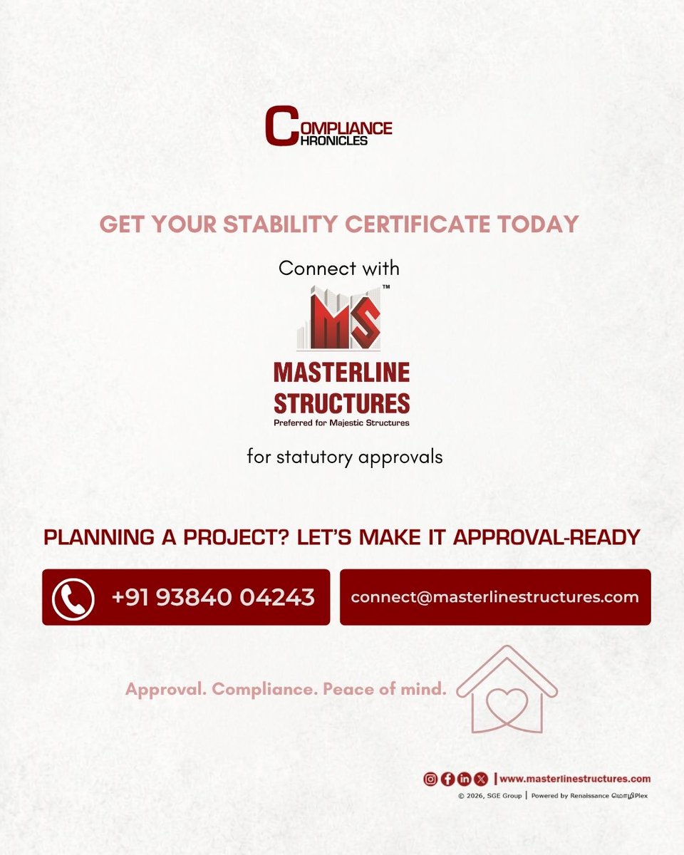 MasterlineSt's tweet photo. Approval first, Perfection Next π€
Know more #ComplainceChronicles with #MasterlineStructures https://t.co/LYoOEOIhDl