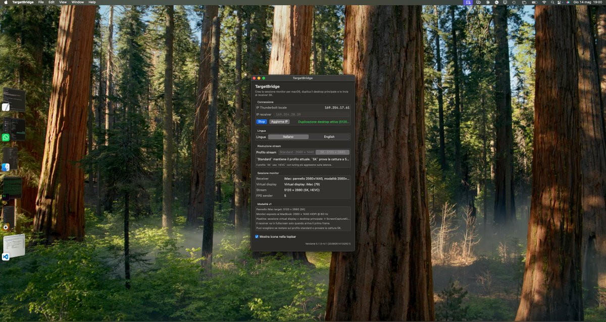 marcocaciotti's tweet photo. TargetBridge: Use your Intel iMac as a display for Apple Silicon Macs https://t.co/dW1VnQrey8 https://t.co/FCbfHDmZYV