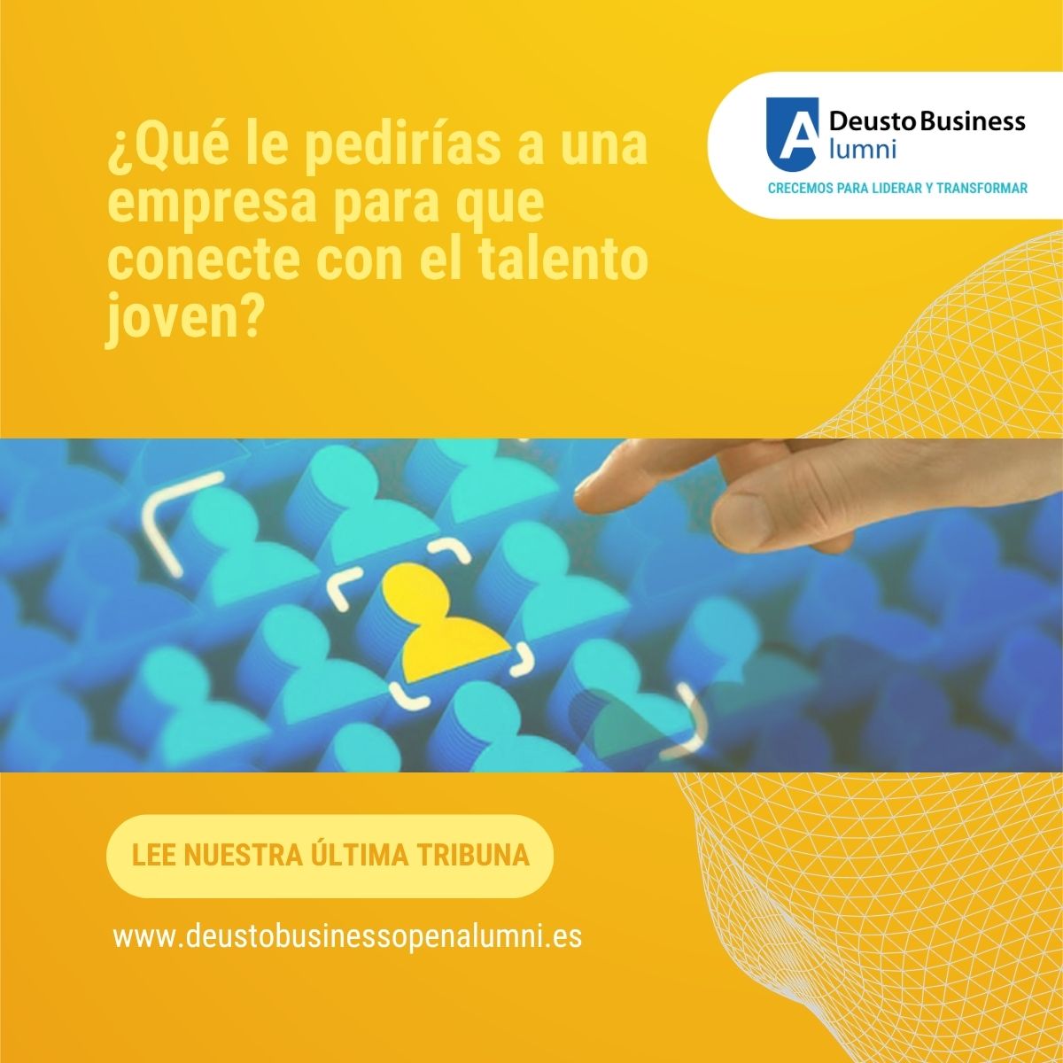 AlumniDBA's tweet photo. 📢 Tribuna en #DeustoBusinessOPENAlumni
¿Qué busca hoy el talento joven en una empresa?
Alejandra Uriarte y varios estudiantes de últimos cursos de @deustoDBS  reflexionan sobre liderazgo, flexibilidad, aprendizaje y cultura empresarial
👉https://t.co/VDJGu5J0AW
@DeustoResearch https://t.co/OOFR0Erd24