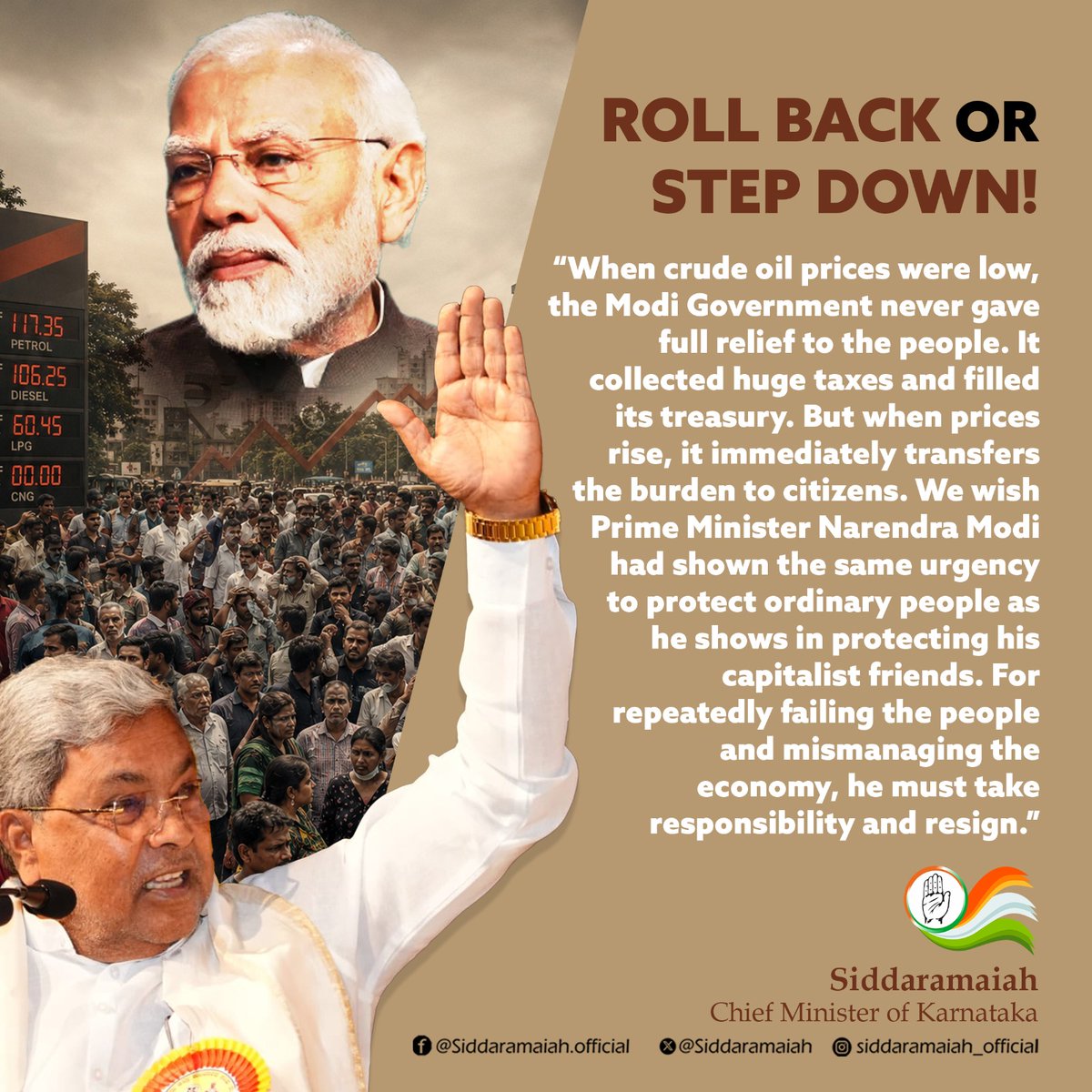 Siddaramaiah tweet media