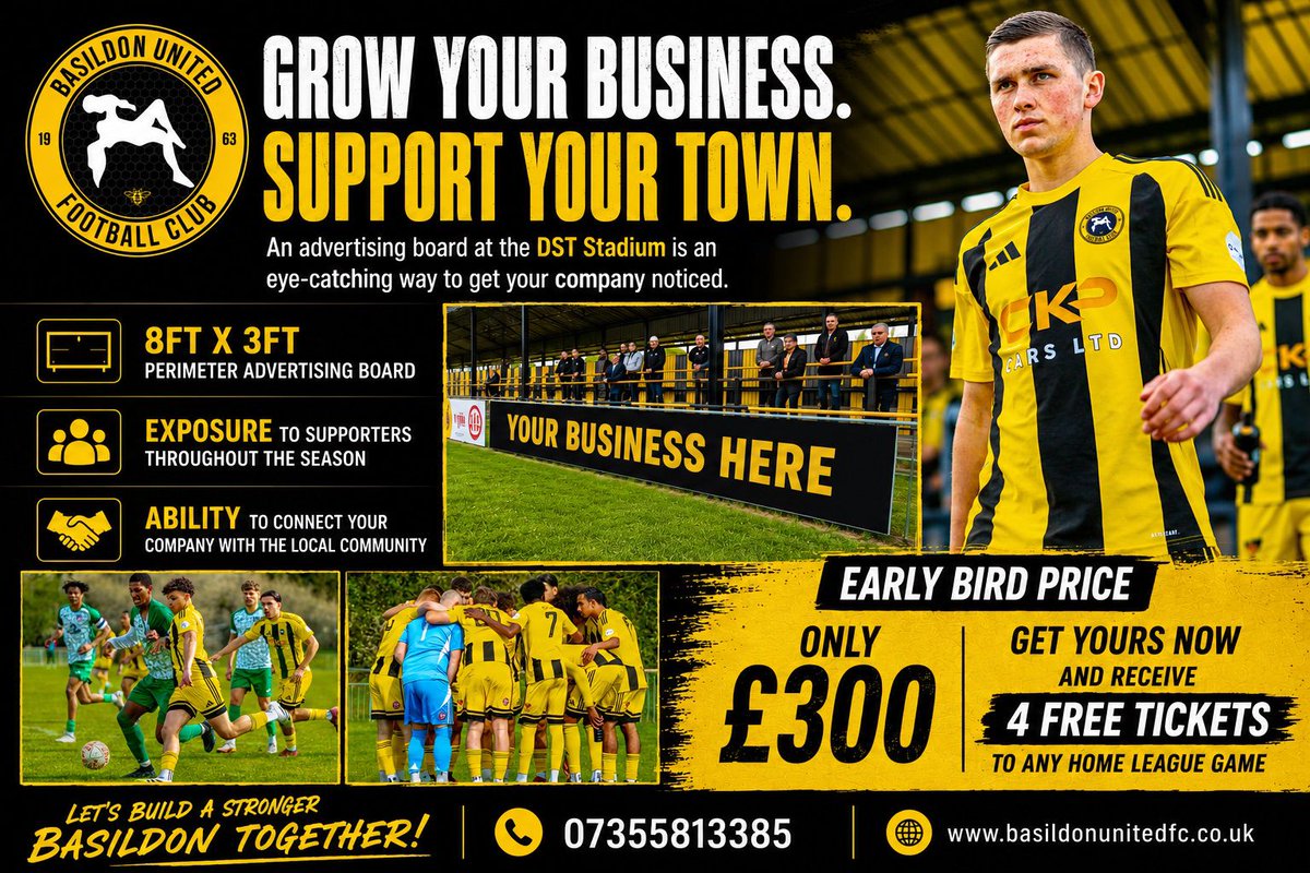 Basildon United Football Club 🐝 tweet media