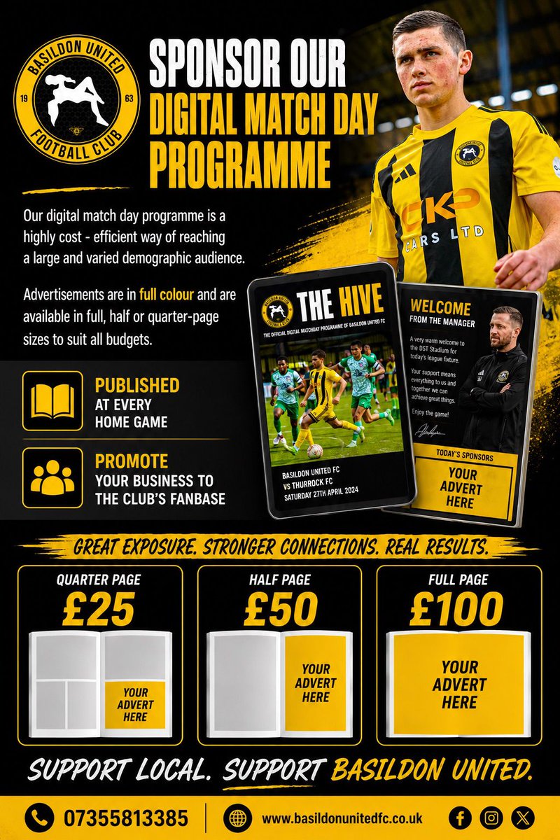 Basildon United Football Club 🐝 tweet media