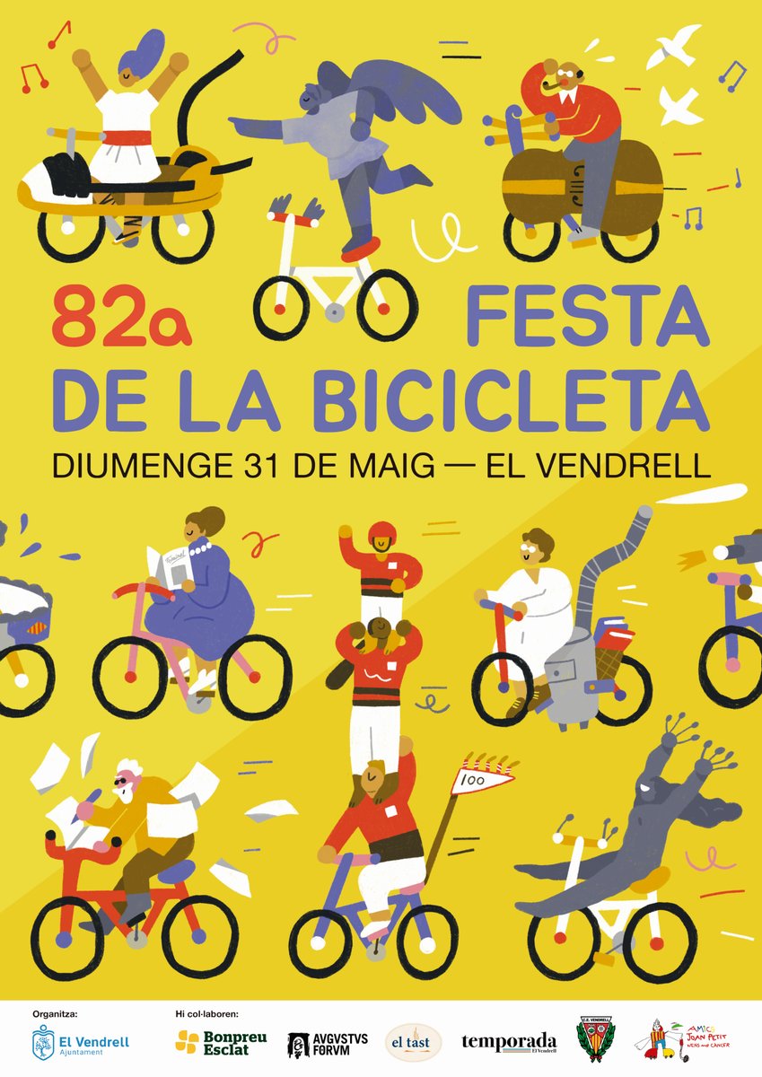 elvendrell_cat's tweet photo. 🚴 La 82a Festa de la Bicicleta del Vendrell ve carregada de sorpreses pel pas del Tour pel municipi
https://t.co/ggyNGgirHv
#elVendrell #Festes #FestaBicicleta https://t.co/GGGzolHCTq