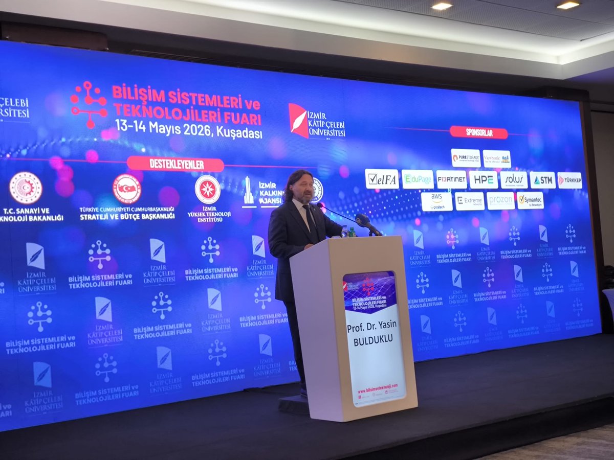 Ybulduklu's tweet photo. #İKÇÜ olarak üniversiteler, kamu kurumları ve teknoloji sektörünü 2. Bilişim Sistemleri ve Teknolojileri Fuarında bir araya getirdik. Tüm paydaşlarımıza, sponsorlarımıza ve katılımcılara çok teşekkür ederim. @izmkatipcelebi https://t.co/Fe9ELFX7cy