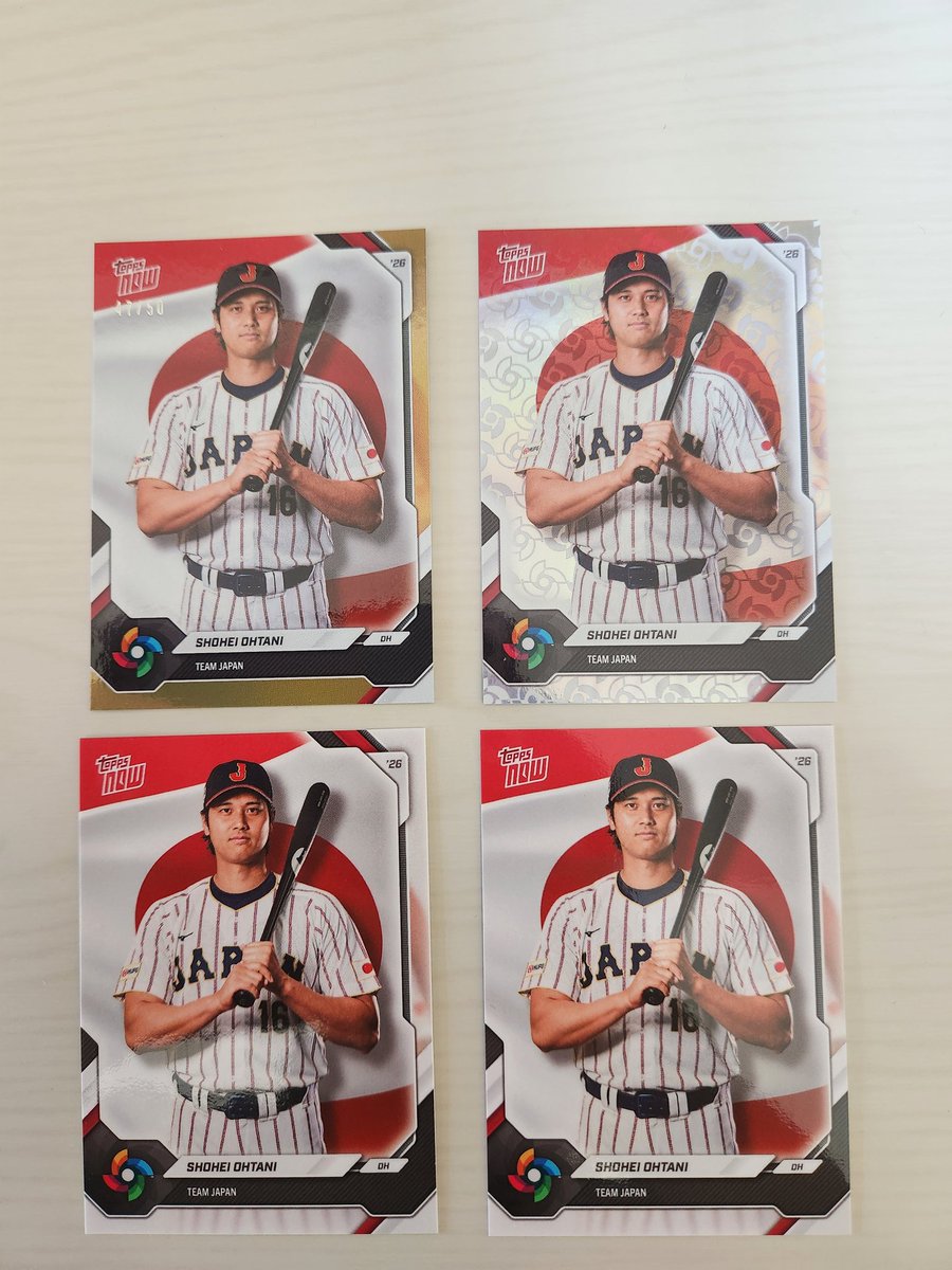 大谷翔平侍ジャパンセット Topps NOW WBC Team JAPAN 2セット購入でこれは大当たりだよね？ 大谷