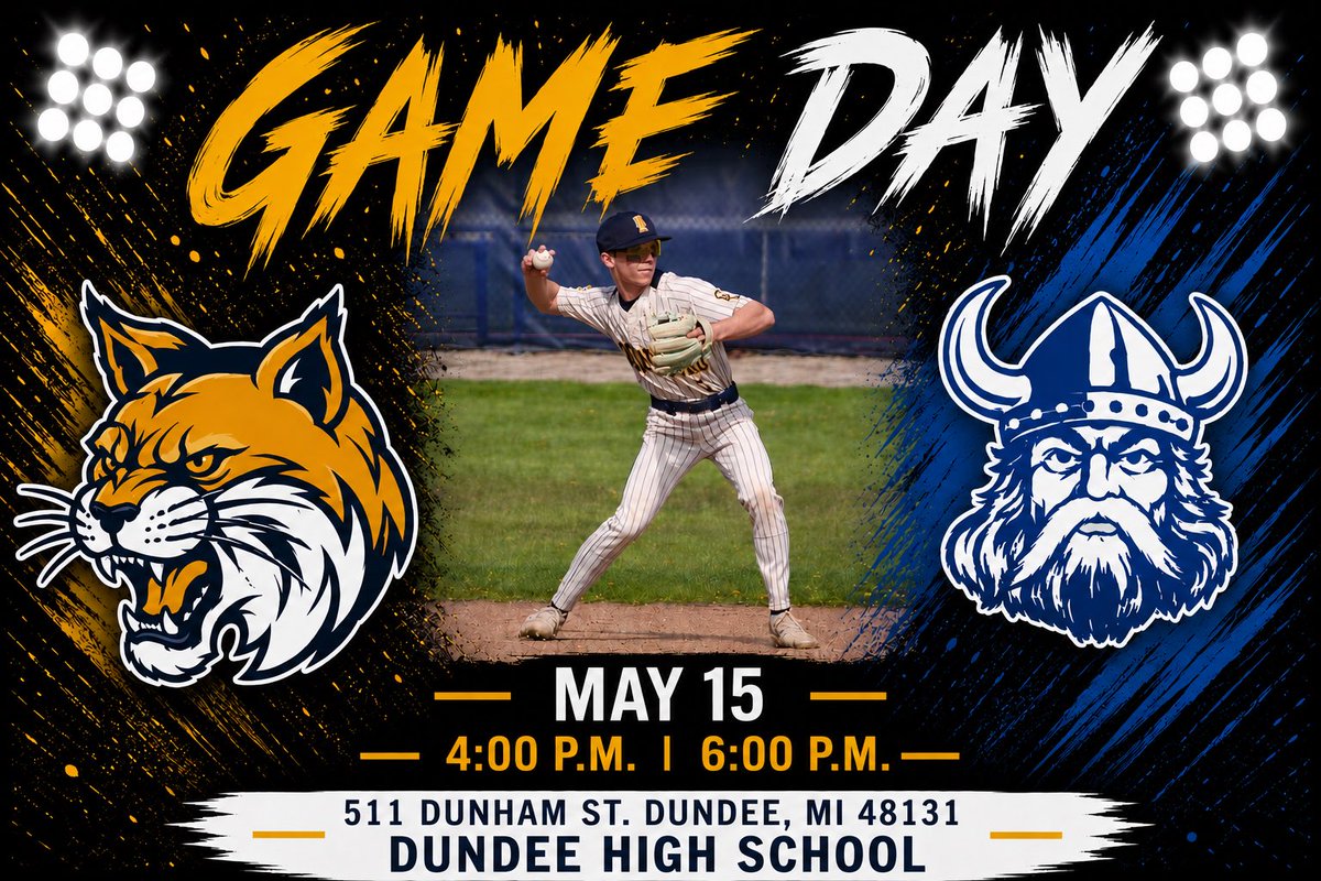 OLW_baseball's tweet photo. 🚨GAME DAY🚨
🆚 Dundee
⏰ 4:00P.M. | 6:00 P.M.
📍511 Dunham St. Dundee, MI 48131 https://t.co/OLUOisePLO