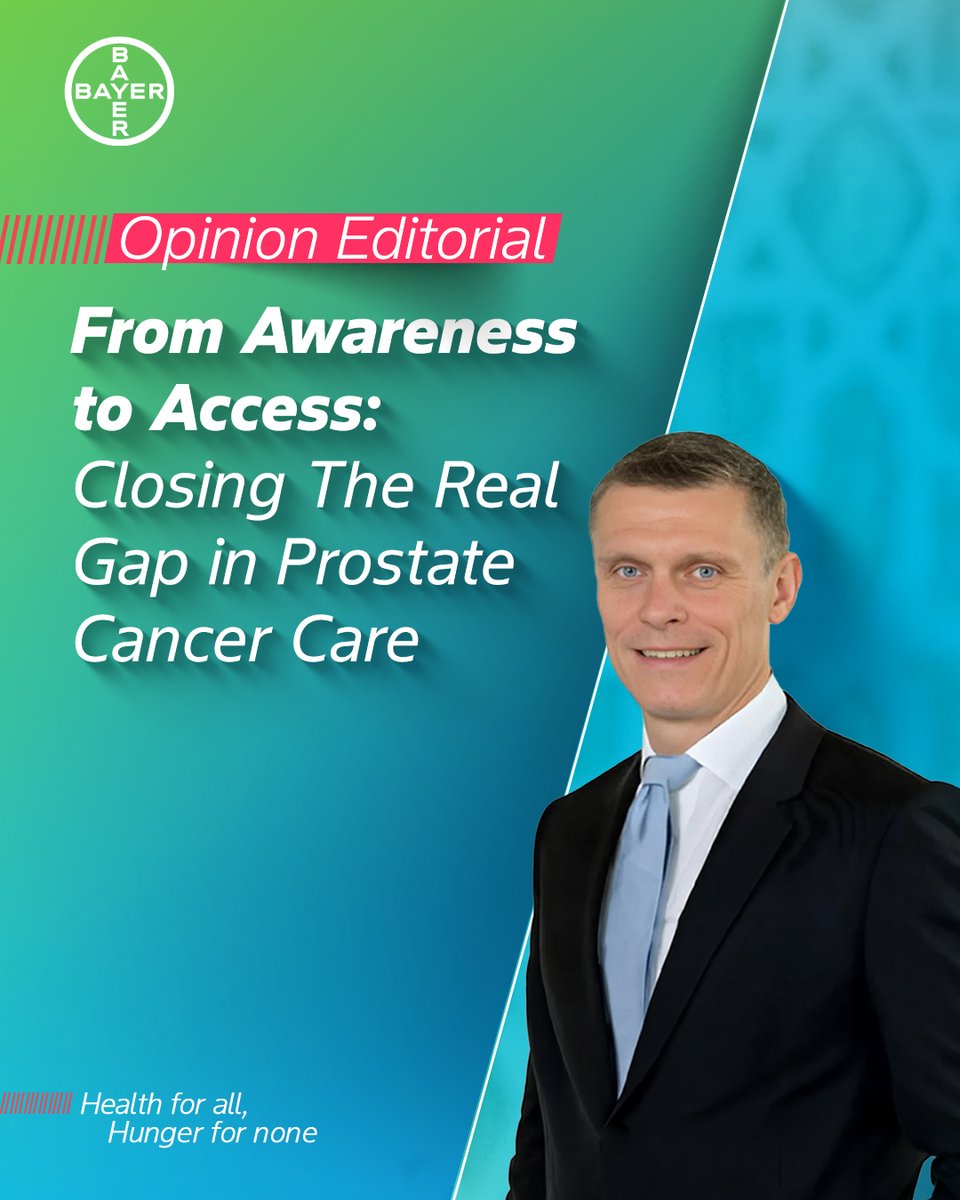 BayerMiddleEast's tweet photo. A major milestone is unfolding in Egypt this week! Uwe Dalichow shares insights on how innovation and patient well-being are redefining the future of oncology. Read the full article on prostate cancer care:
https://t.co/zuOrivYSKN

#Bayer #HealthForAll #HungerForNone https://t.co/PRhcG4MD5g