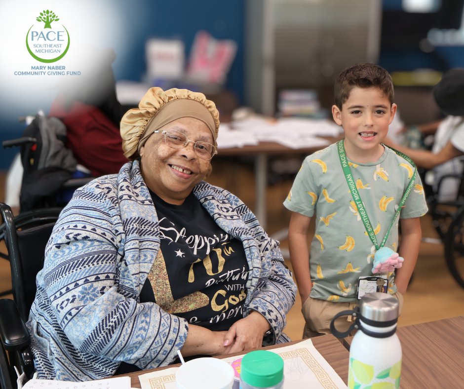 PACESEMI's tweet photo. What makes a good day? 💙

A 7-year-old asked older adults at PACE Southeast Michigan that simple question this month.

Now through May, all gifts will be matched up to $2,500 by Donna &amp; James Emch.

Donate today: https://t.co/MJoz5A6J6a https://t.co/6Yaa1fyrHc