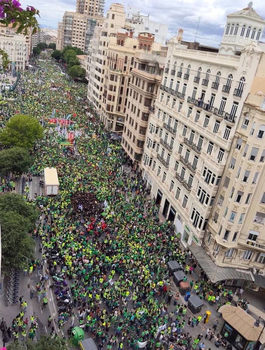 COSEducacio's tweet photo. Manifestació a València avui que continua la vaga indefinida de docents.

Força companys! https://t.co/cONqTpBwyA