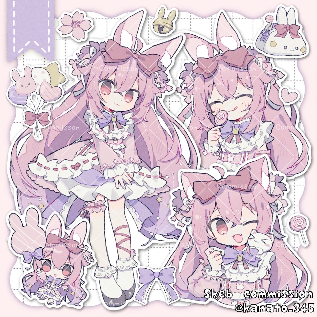 kanato_345's tweet photo. skebありがとうございました！🐰🎀 https://t.co/5okb5NtFz5