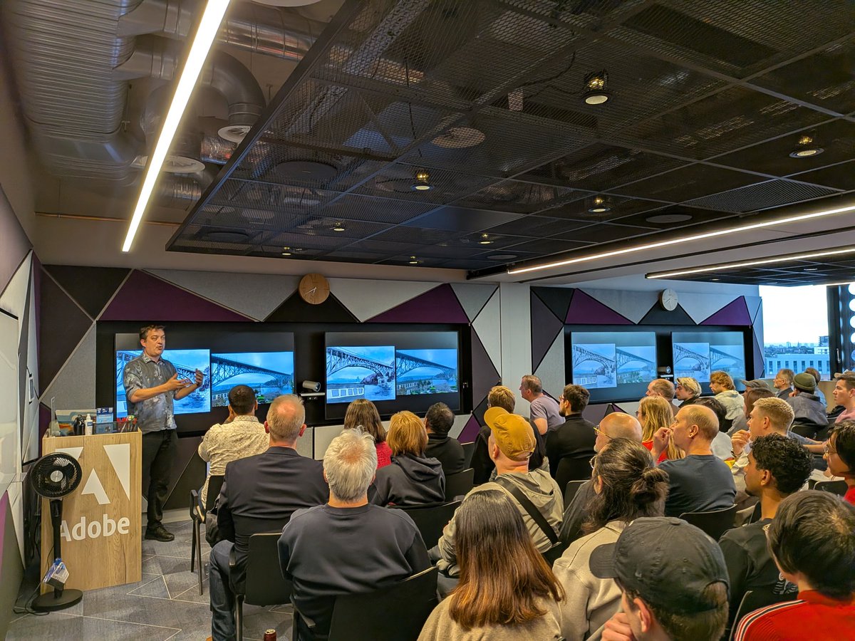 elluba's tweet photo. The views from @Adobe London are top 🔥

Thrilled to have had this location for my last #LDNCreativeAI meetup with 

🖼️ @AaronHertzmann @Adobe
♟️ @vivek_veeriah @GoogleDeepMind
🎥 Gabi Tropia @csm_news

Thanks to @lauramherman_ and @AdobeUK for hosting 🙏

#creativeAI https://t.co/qRv5ZrRhGa