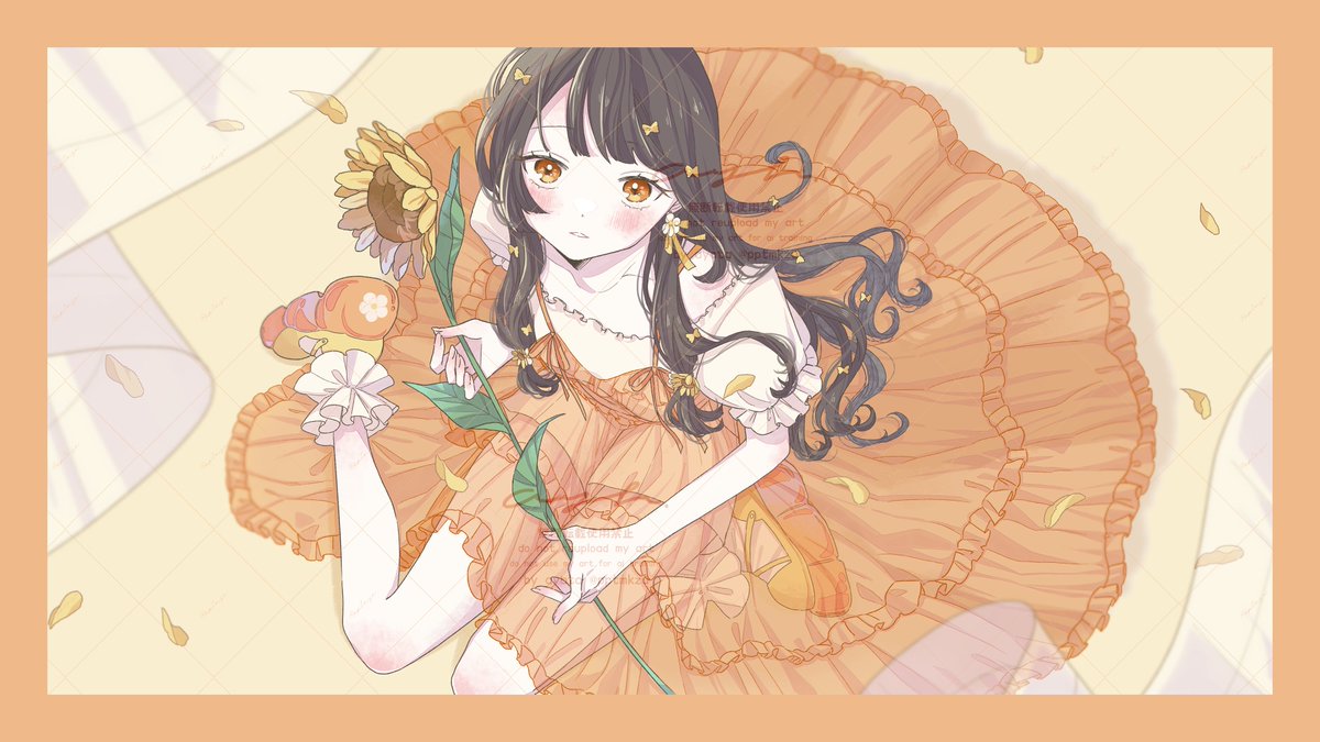 pptmkzu's tweet photo. ⌇𝙬𝙤𝙧𝙠🌻
　
陽葵ぜろ様のオリジナル楽曲 『あの日の向日葵』の一部イラスト担当をさせていただきました！

初のオリ曲に携わらせていただき感動…！
ずっと仲良くしているお友達たちのイラストも
全部素敵なのでたくさん見て聴いてください 🪄⁺₊˚ https://t.co/HyRbzOcY1X