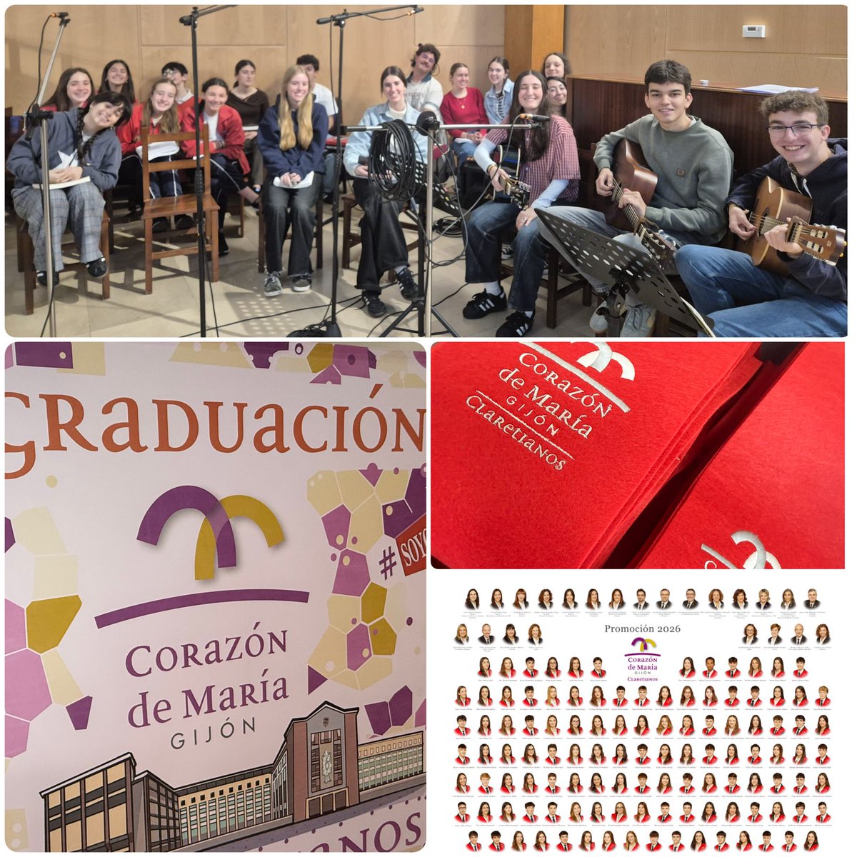 codemagijon's tweet photo. Con el último ensayo de nuestro coro 🎼🎤🎹🎸 finalizan 🔚 los preparativos para la #Graduacion2026 #Codema 👩🏼🎓👨🏻🎓 ¡Qué poco queda…🥹🤩! #Somoscodema #SomosFamilia https://t.co/rXC2v7xMtS