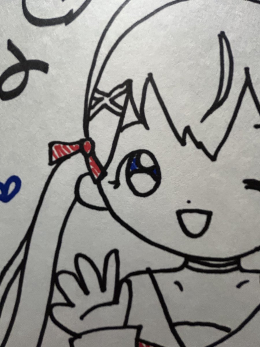 先日ポチったクラウドフェスの九十九みなサイン色紙が届きました