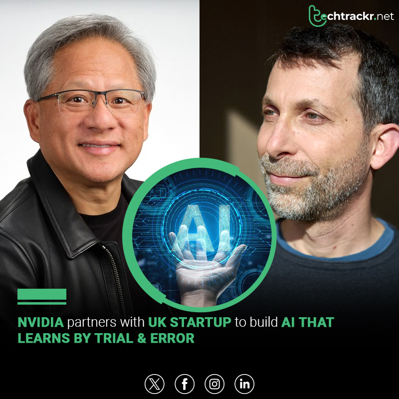 TechTrackr_net's tweet photo. NVIDIA partnered with UK startup Ineffable Intelligence to build self-improving AI systems and joined its $1.1B seed funding round.
#NVIDIA #ArtificialIntelligence #AI #GenerativeAI #MachineLearning #Sequoia #Lightspeed #AIStartup #Innovation #FutureOfAI #TechTrackr #TechNews https://t.co/3ghKq2ANtE