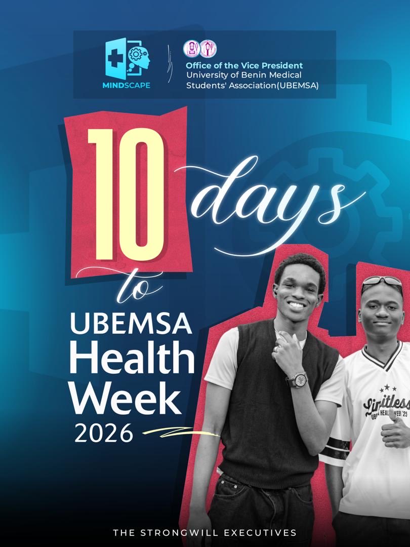 Official_UBEMSA's tweet photo. 🚨✨ It’s officially 10 DAYS to MINDSCAPE Health Week! 🩺🔥

The countdown has begun, the energy is building, and the momentum is rising! 💥⏳

Get ready…  
Get set…  
Because something amazing is coming your way 👀🎉

#MINDSCAPE #HealthWeek #10DaysToGo #CountdownBegins https://t.co/rCewfWtjdv