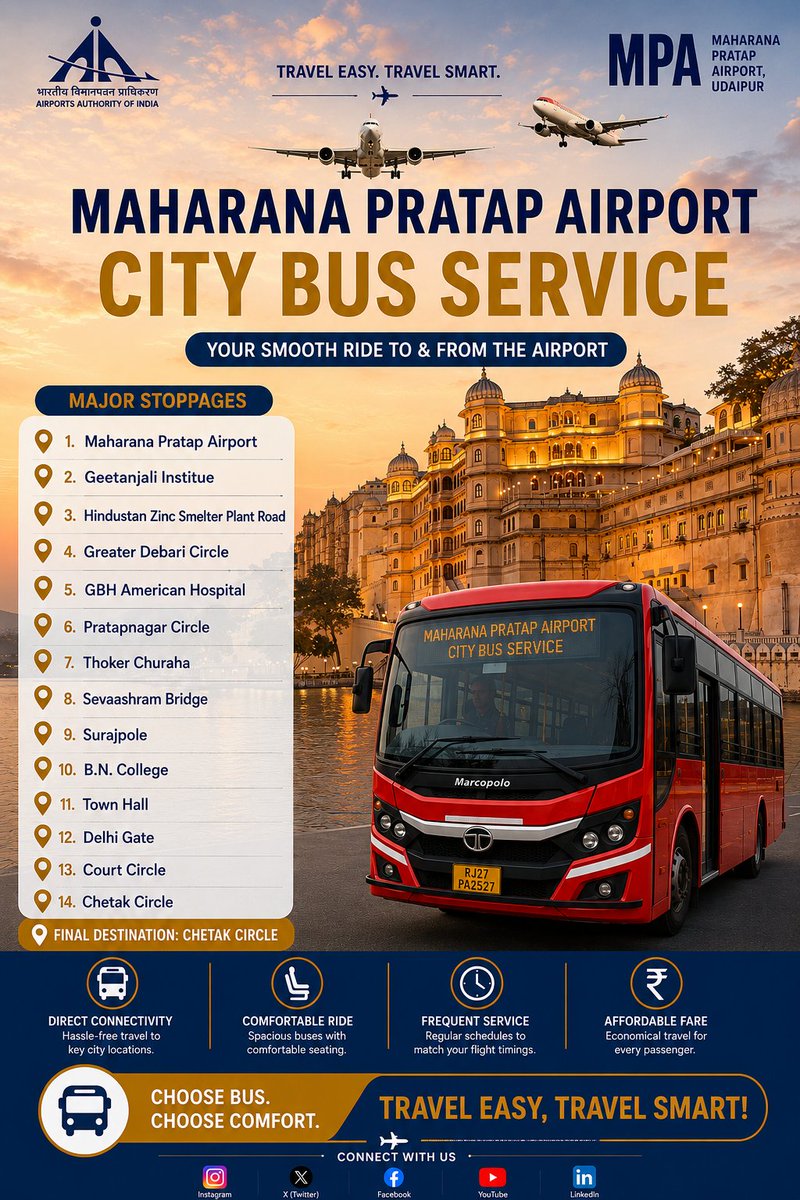 Udaipur Airport tweet media