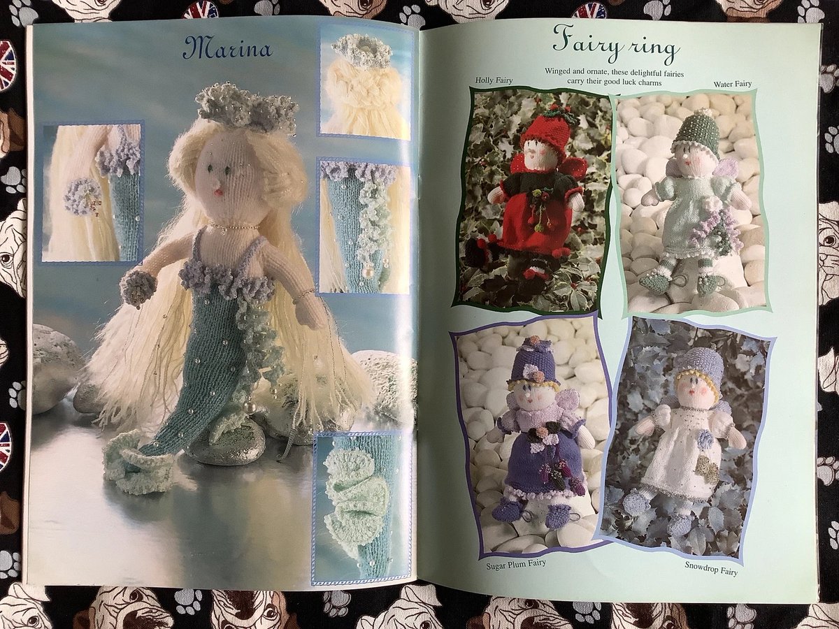 WatsonsVintage's tweet photo. There are some fun knits in this RARE Vintage OOP Circa 1990s 'Fantasy Knits' Knitting Pattern Booklet No 263 By Sirdar - Enter a fantasy world of Witches, Mermaids & Fairies https://t.co/kUo1BN8NzV via @Etsy #Vintage #KnittingPatterns #FantasyKnits #KnittedDolls #Witches #Fairies