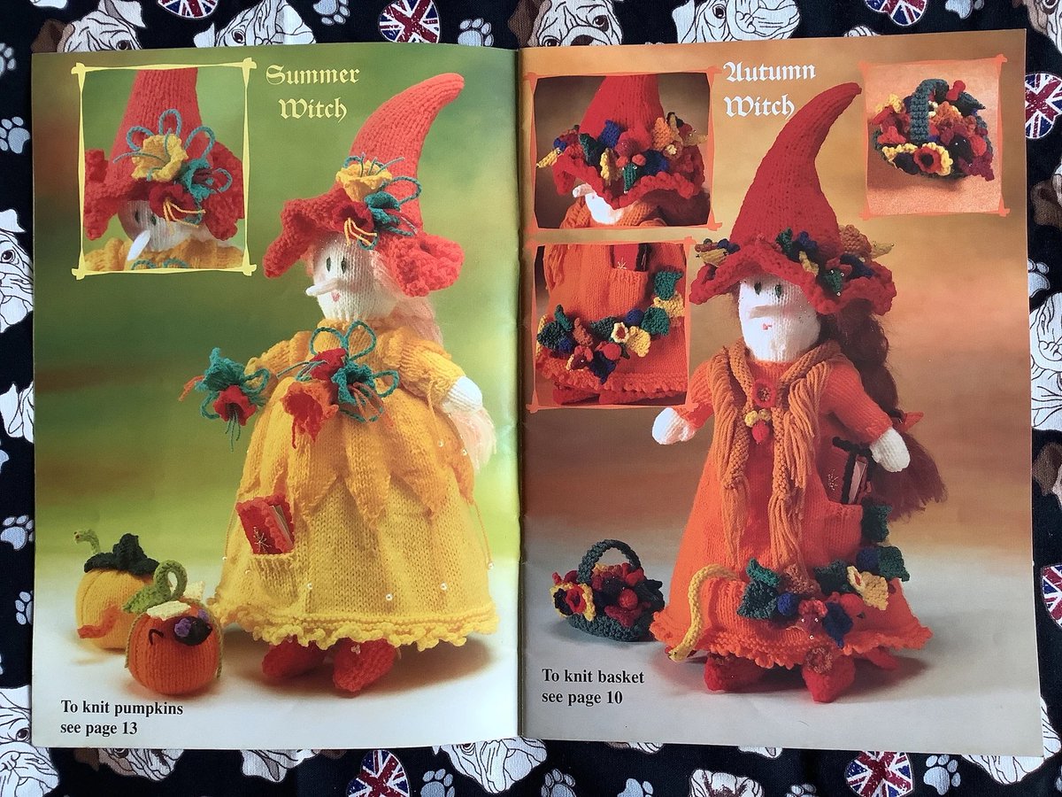 WatsonsVintage's tweet photo. There are some fun knits in this RARE Vintage OOP Circa 1990s 'Fantasy Knits' Knitting Pattern Booklet No 263 By Sirdar - Enter a fantasy world of Witches, Mermaids & Fairies https://t.co/kUo1BN8NzV via @Etsy #Vintage #KnittingPatterns #FantasyKnits #KnittedDolls #Witches #Fairies