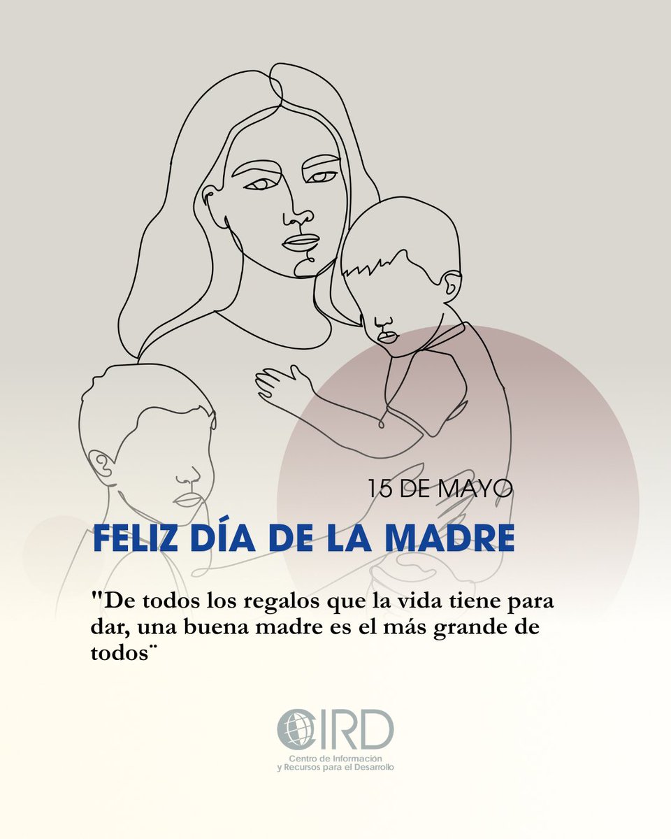 FCird's tweet photo. Madres que educan, ciudadanos que construyen Patria. Confiamos en el poder transformador de la sociedad a través de la primera escuela, que es el hogar. Feliz día de las madres
#CIRD #Desarrollo #Paraguay #DíaDeLaMadre https://t.co/jeLPZZxcJS