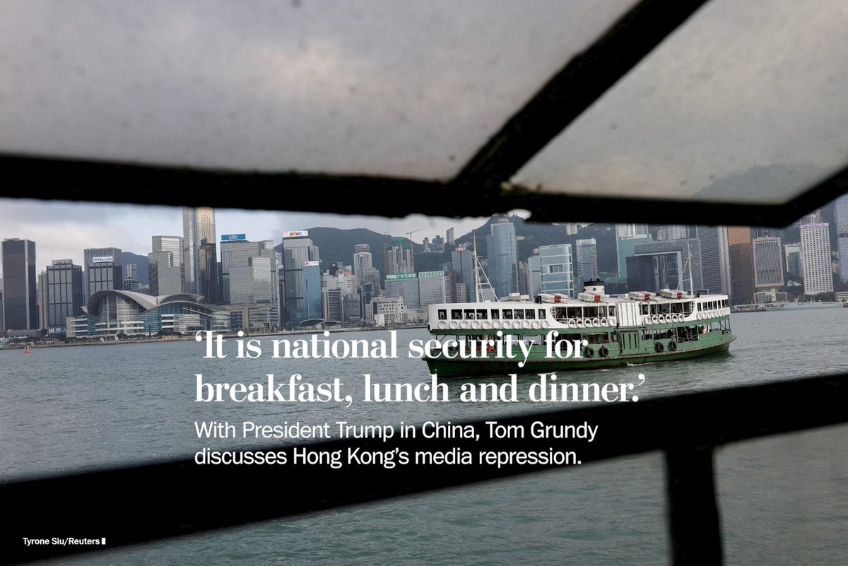 thefreedomdesk's tweet photo. “It is national security for breakfast, lunch and dinner. I’m grateful for every extra day that we’re around,” @hkfp’s @tomgrundy says.

Read his full Q&amp;A about media repression in Hong Kong: https://t.co/am5dg9hQM4 https://t.co/72Rc5o0iZd