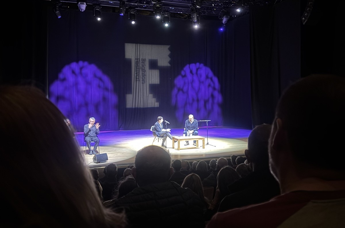 lowles_nick's tweet photo. Last Monday I was interviewed by Caroline Lucas at the Brighton Festival. I think I shocked a few people - including Caroline - when I said it was hard for Reform UK to win a majority without winning seats like Brighton Kemptown and Peacehaven.

I write more about it here:

https://t.co/fRMnwM5I2X