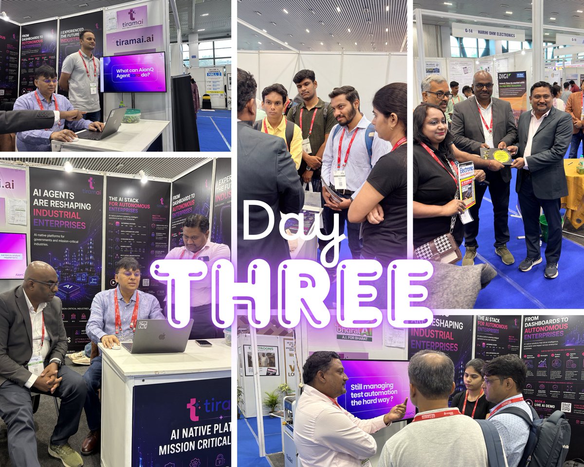 tiramaiAI's tweet photo. tiramai Day 3 at the Bharat AI Expo at the KTPO Exhibition Centre, Whitefield https://t.co/h182uExekj