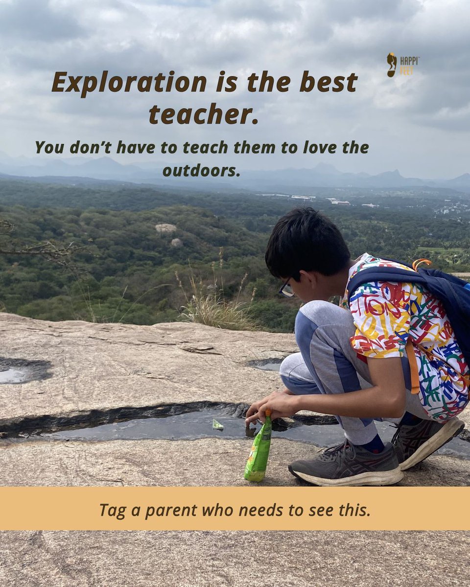 happifeet5's tweet photo. Children understand trails better than we think.

Rocks, roots, uneven paths
they adapt naturally.

Sometimes all they need is the chance to explore.

#Happifeet #OutdoorChildhood #NatureForKids #Parenting https://t.co/xexhLvE6MP