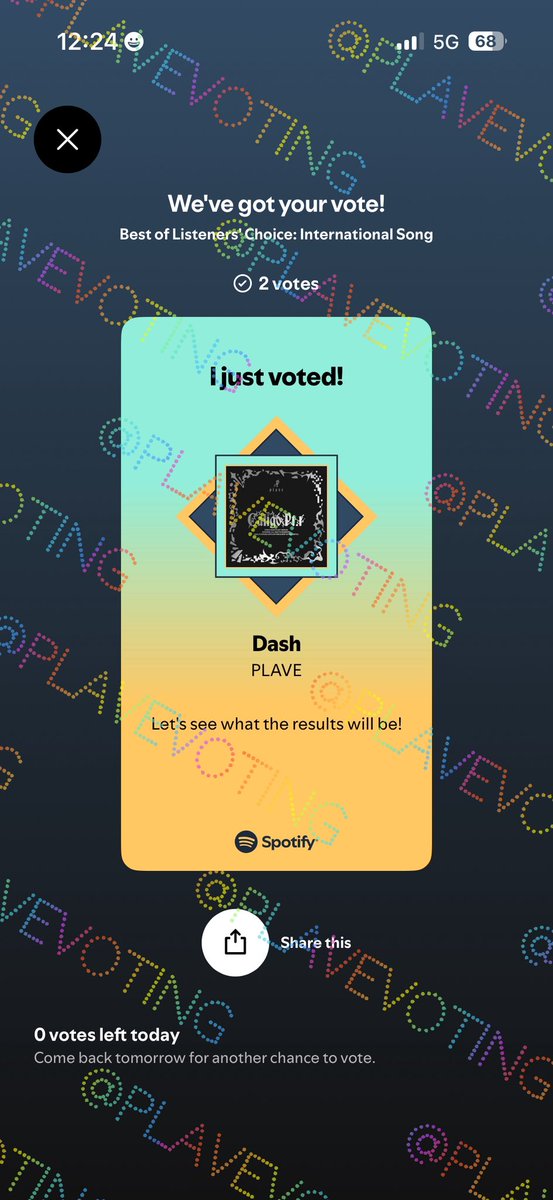 PLAVE Voting Log tweet media
