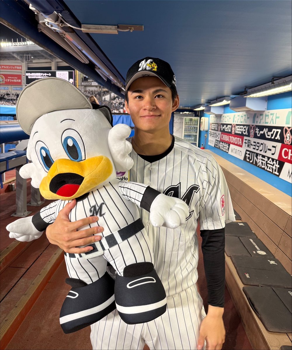 本日の勝利投手 #中森俊介 投手！ #chibalotte #広報