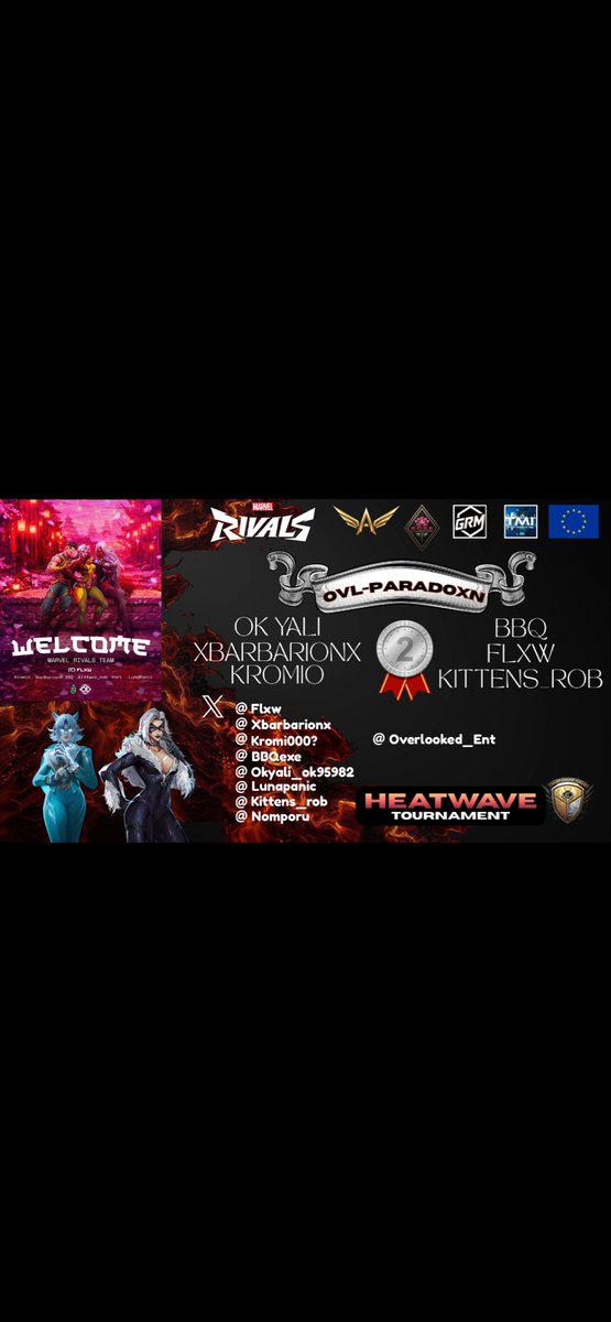 FlxwMR's tweet photo. We definitely had fun from us at Paradox, Thank you for hosting us @ChampLeagues 

You will see us again soon so keep your eyes peeled. Again special thanks to @Overlooked_Ent and the rest of my team 
@Kromi000 
@BBQexe 
@xBarbarionX 
@yali_ok95982 
@kittens_rob https://t.co/nZfHOXyYII